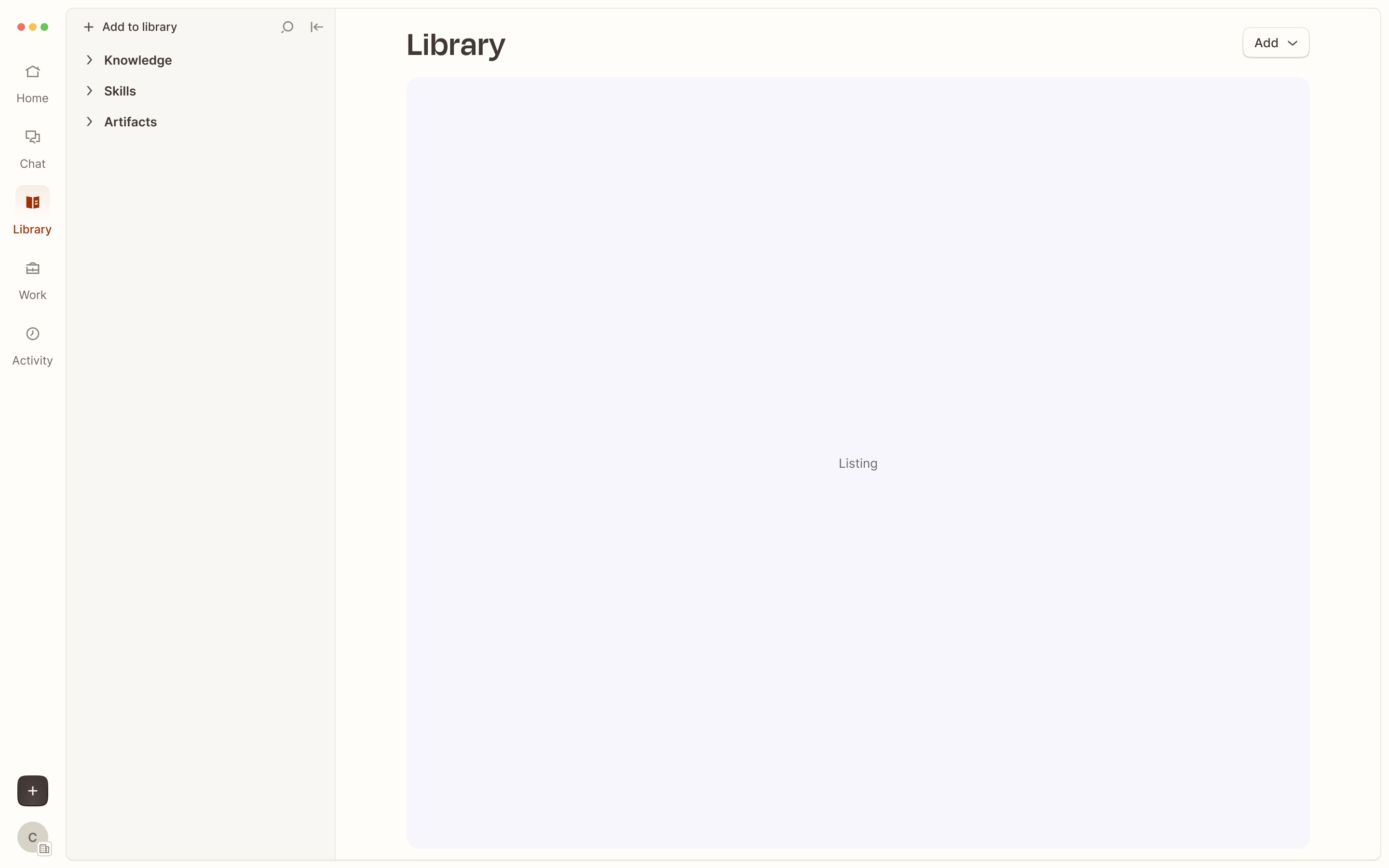 A library organizing knowledge, skills, and artifacts created with the AI companion